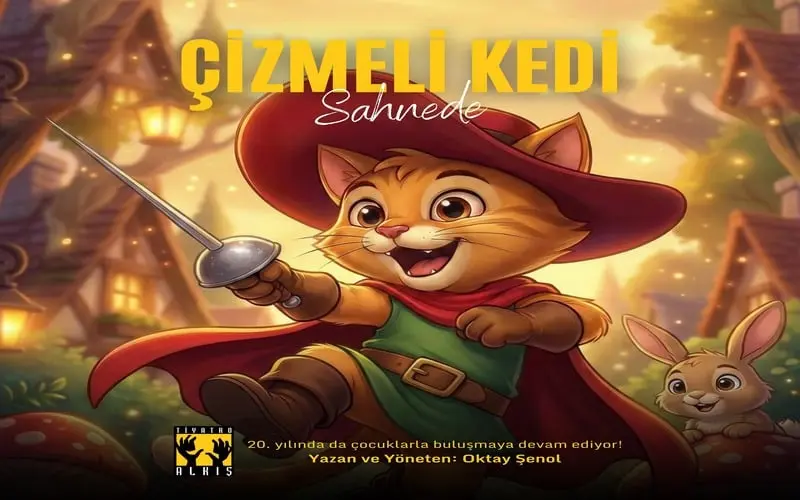 Çizmeli Kedi Sahnede